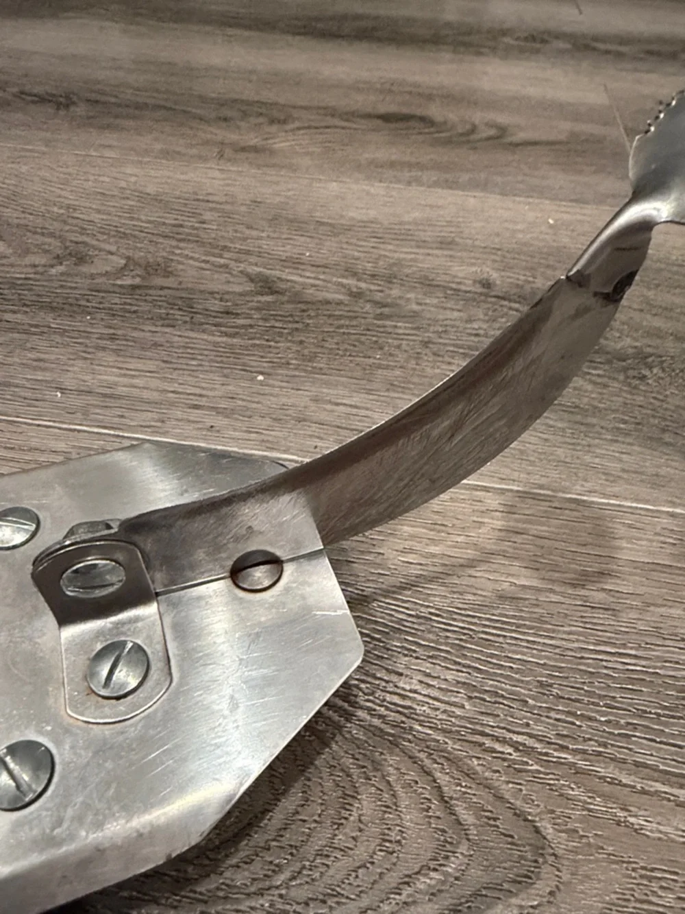 Vintage Stainless Steel cutting Tool Vili - Silver